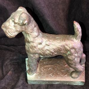 Metal Figure Scottie black vintage Antique